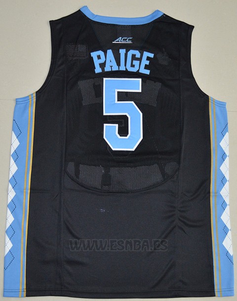 Camiseta NCAA North Carolina Tar Heels Marcus Paige #5 Negro